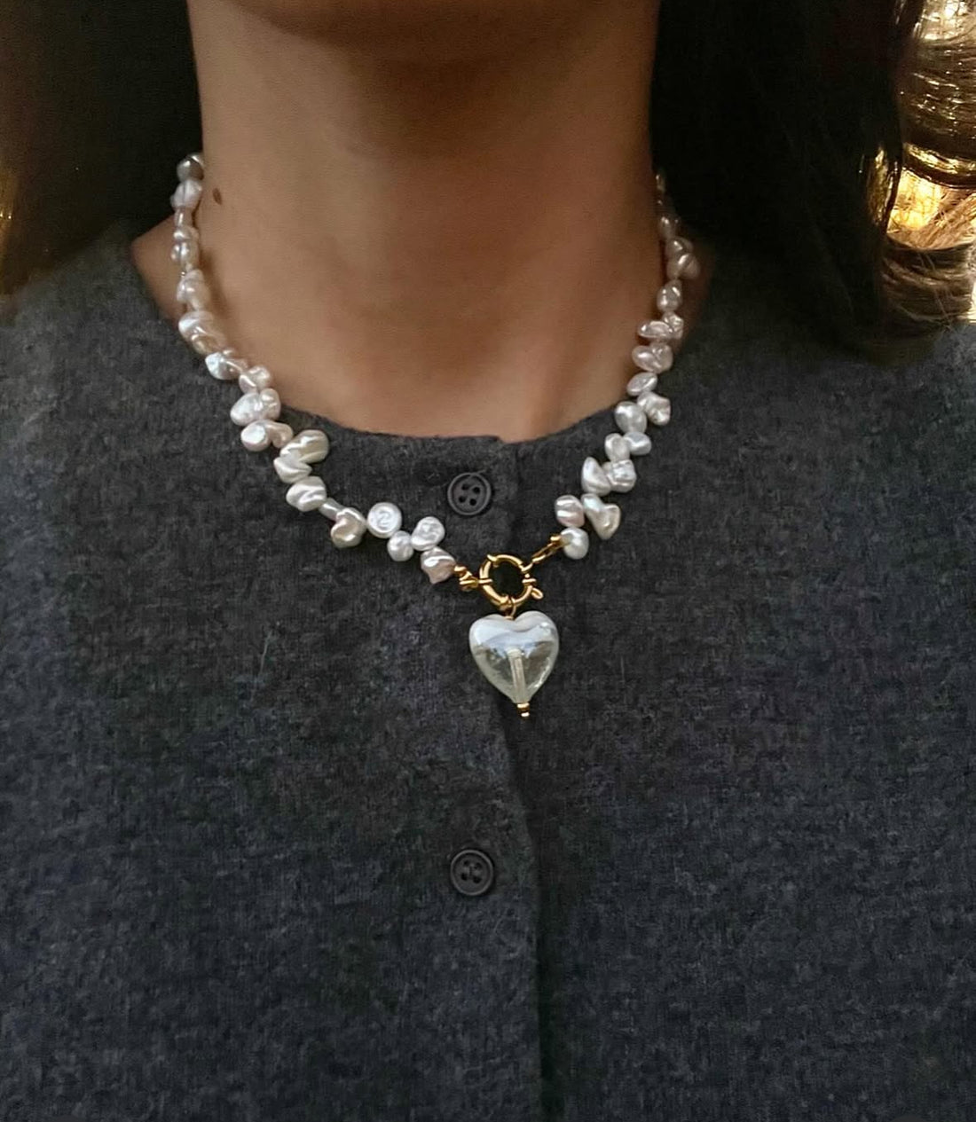 LOVE PENDANT NECKLACE WHITE