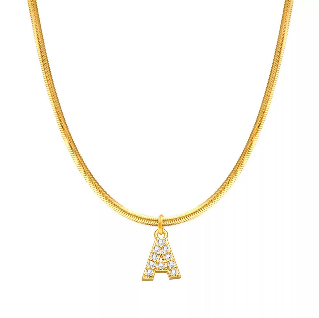 Crystal Letter Necklace