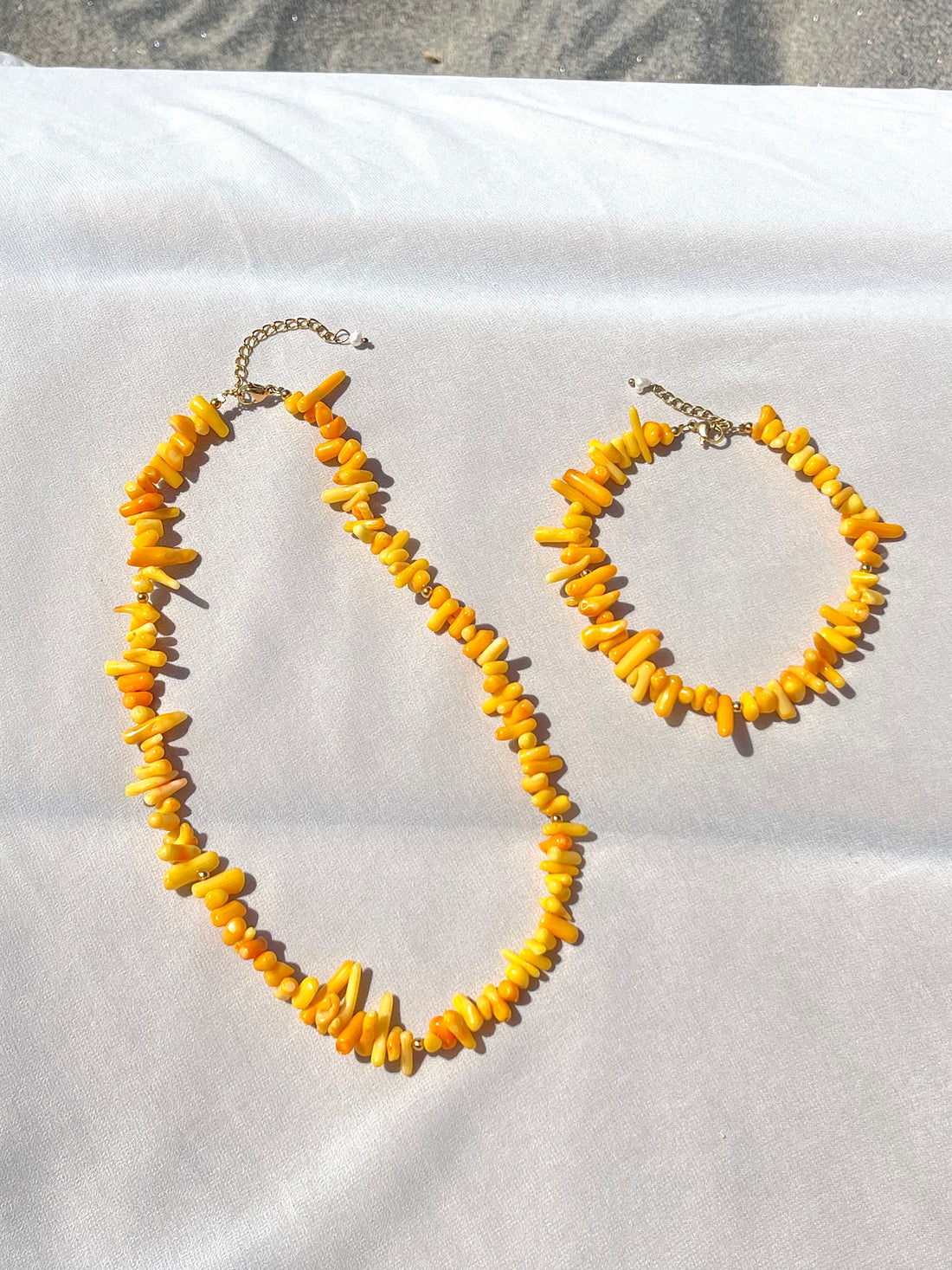 Crispy Coral Anklet