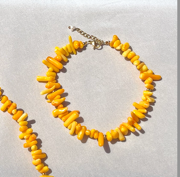 Crispy Coral Anklet