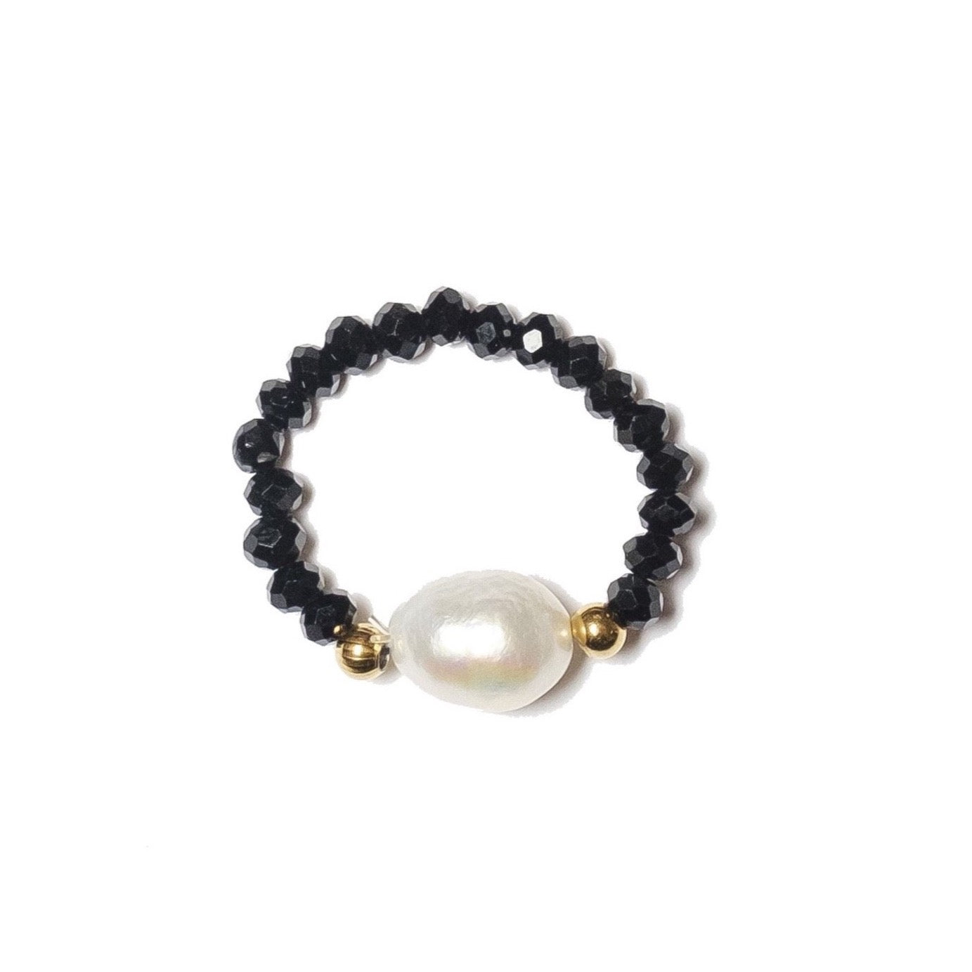 Swart Crystla Ring