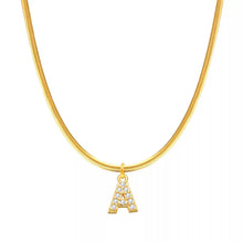 Load image into Gallery viewer, Crystal Letter Necklace
