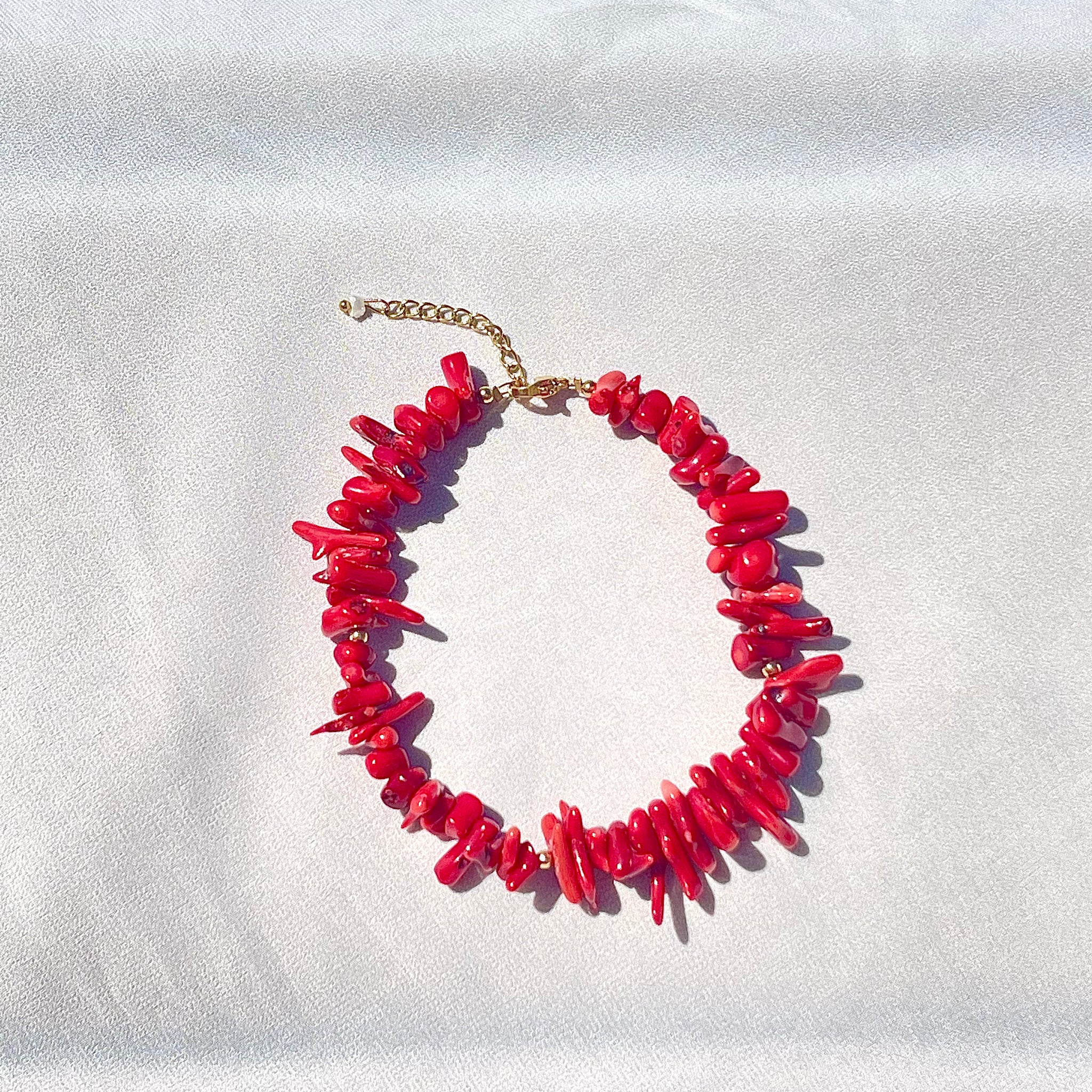 Red Coral Anklet